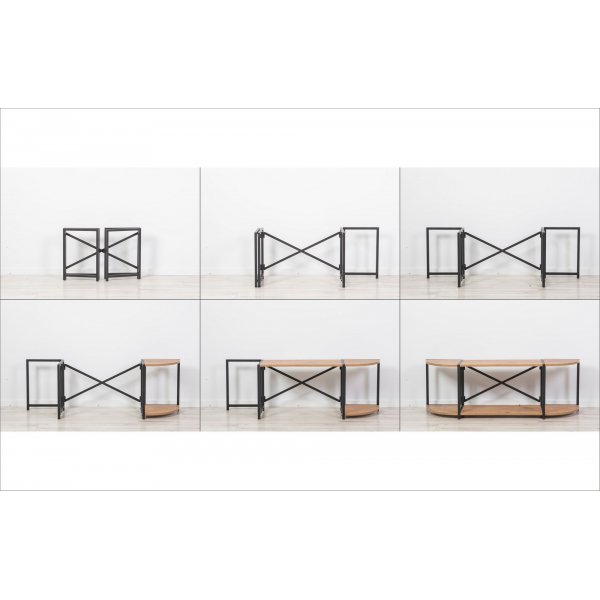 Banc mdia Sky - Pin/noir