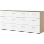 Space byr med 8 ldor - Ek/vit
