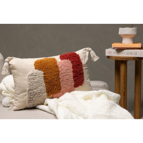 Joline kussenhoes 50 x 30 cm - Meerlaags