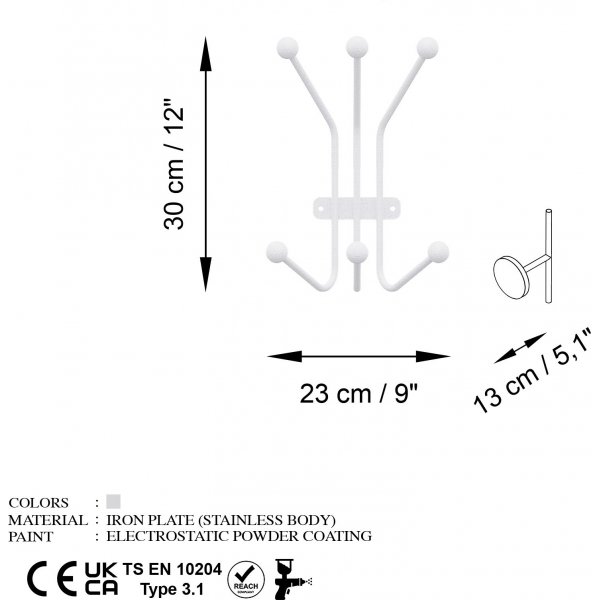 Cintre Fourmi - Blanc