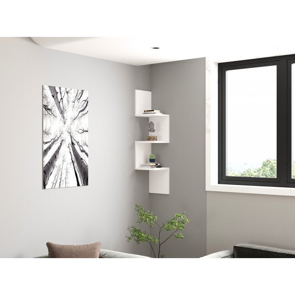 Zikzak vägghylla - Vit Zikzak vägghylla - Vit