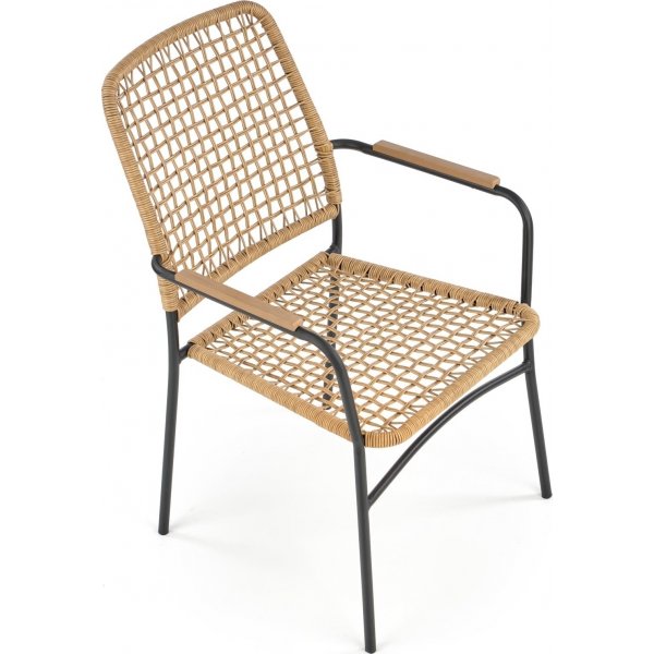 Cadeira eetkamerstoel 457 - Rotan/zwart Cadeira eetkamerstoel 457 - Rotan/zwart