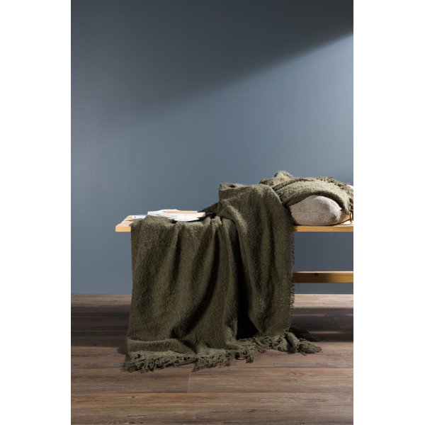 Sten pläd 130x170 cm - Grön Sten pläd 130x170 cm - Grön