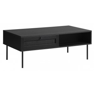 Table basse noire avec tiroir Menu 110x60 cm