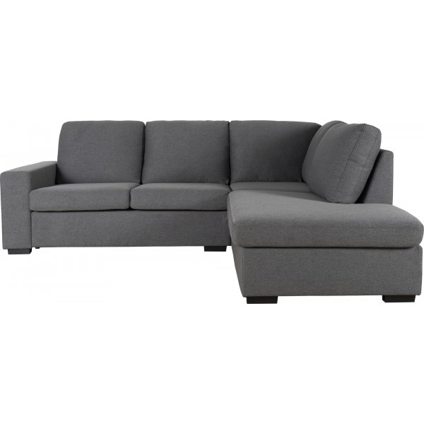 Soffa grå med öppet avslut 244 cm + Textilrengöring för möbler Soffa grå med öppet avslut 244 cm + Textilrengöring för möbler