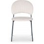 Hogrn stol - Beige tyg/svart