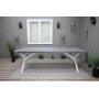 Oxford matbord 220x100 cm - Vit/grå + Textilrengöring för möbler Oxford matbord 220x100 cm - Vit/grå + Textilrengöring för möbler