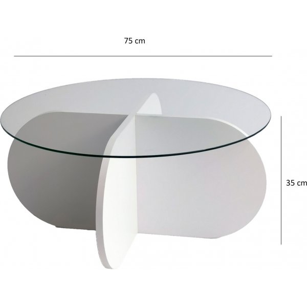 Table basse Bubble 75 cm - Blanc