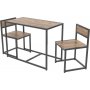 Bazar bord med stolar 105 x 55 cm - Furu/svart