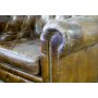 Chesterfield Old England ftlj - Brunt antikbehandlat skinn