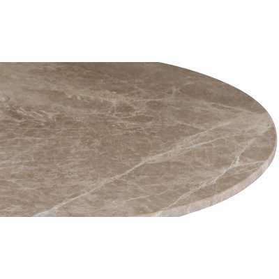 Zoo matbord i marmor 105 cm - Krom / Beige Empradore