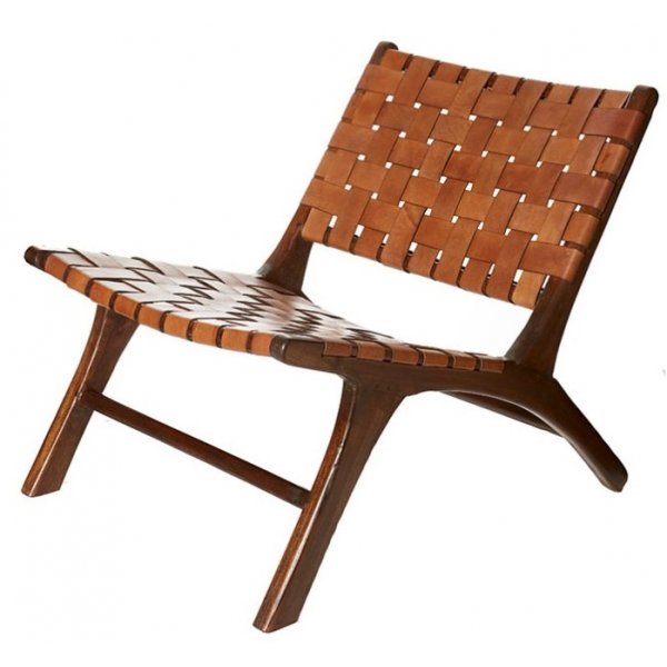 Ftlj Pixie Safari - Cognacsskinn i sadelgjord / Teak