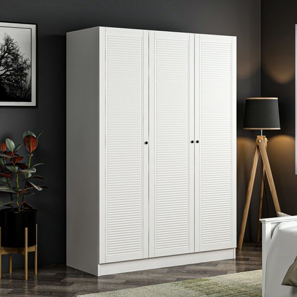Armoire Larett 135 cm - Blanc Armoire Larett 135 cm - Blanc