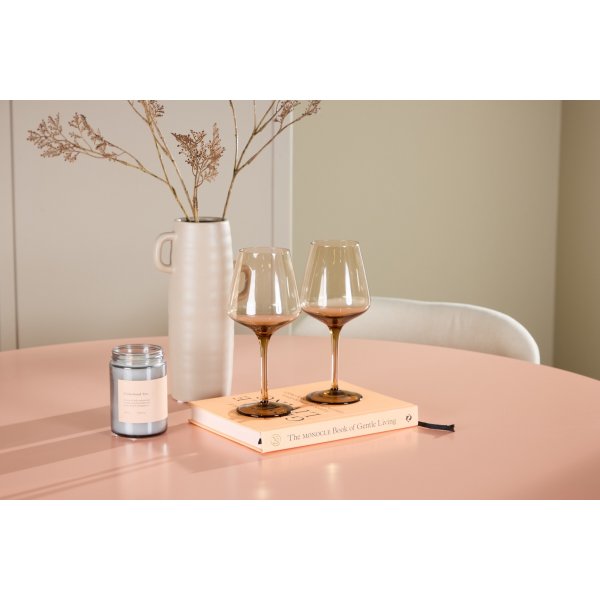 Matbord Lanzo med 4 st Lilja stolar - Beige/rosa + 3.00 x M�beltassar