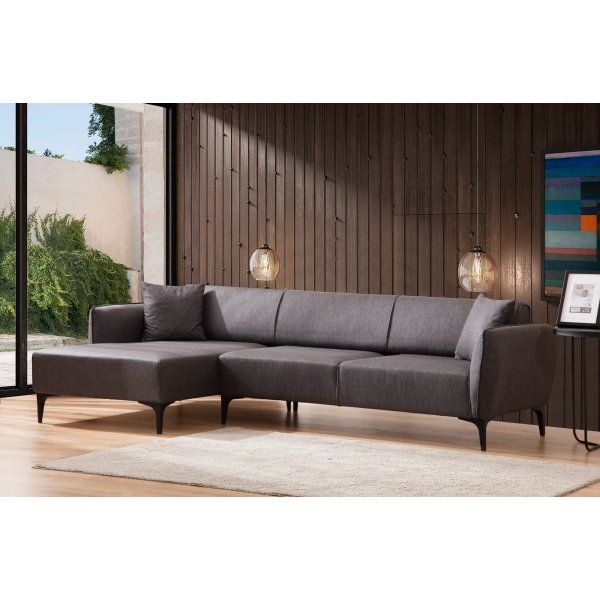 Canapé divan Belissimo - Gris foncé Canapé divan Belissimo - Gris foncé