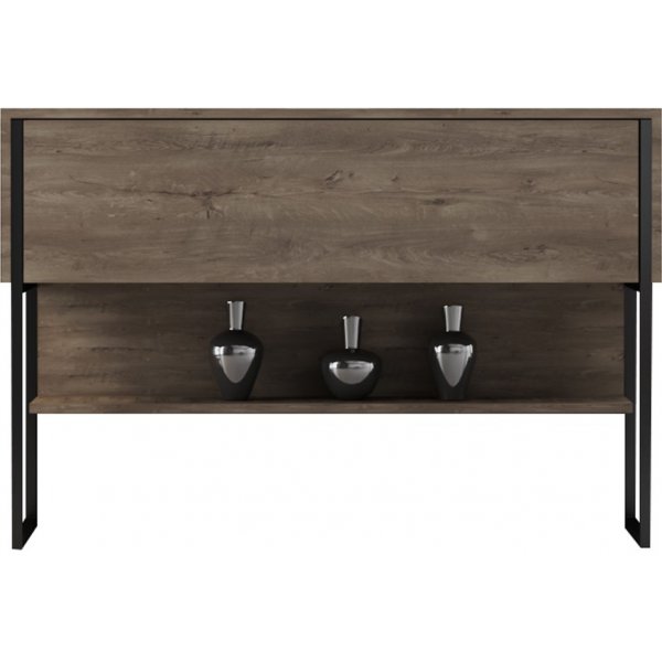 Table relief Lux 120 x 30 cm - Noyer/noir Table relief Lux 120 x 30 cm - Noyer/noir