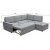 Canap lit Dream gris avec canap d'angle rangement