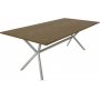 Revel matbord 200 cm (Fishbone) - Vit / trfanr