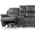 Enjoy Hollywood reclinersoffa - 4-sits (el) i grått konstskinn (modell H)