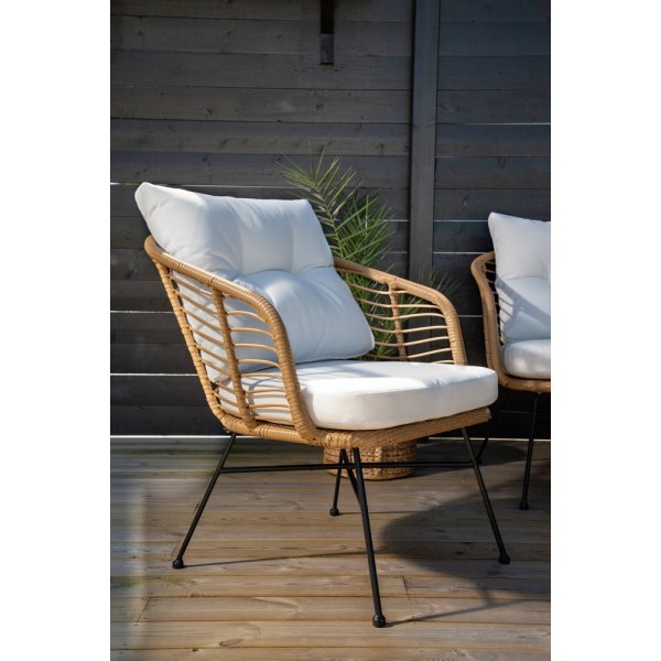 Groupe de canapés Viga - Rotin/blanc Groupe de canapés Viga - Rotin/blanc