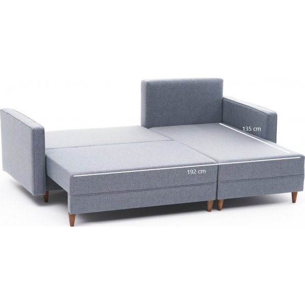 Aydam slaapbank rechts - Blauw