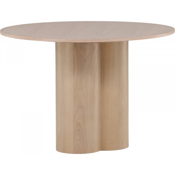 Table à manger ronde 110 cm Blanchi - Olivia Table à manger ronde 110 cm Blanchi - Olivia