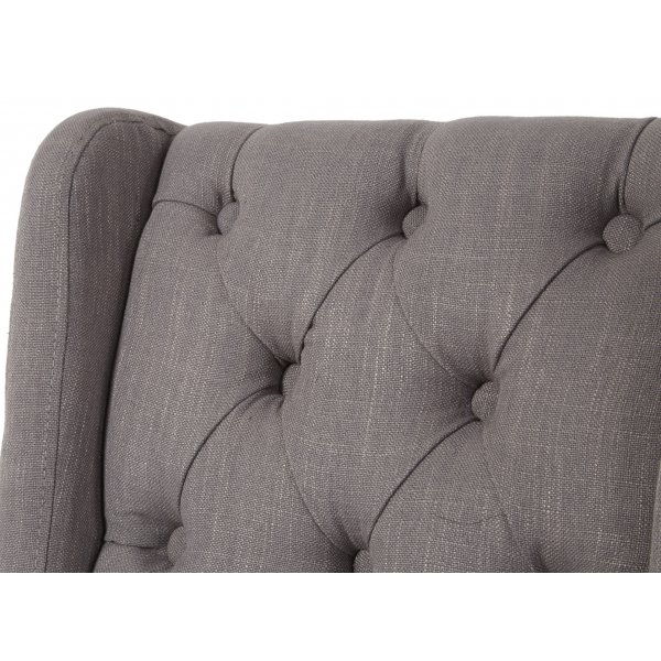 William stol - Gr� (tyg)/bruna ben