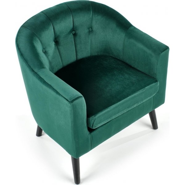 Fauteuil Aric - Vert foncé/noir + Nettoyage textile pour meubles Fauteuil Aric - Vert foncé/noir + Nettoyage textile pour meubles