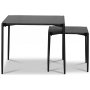 Wayne satsbord 60x60 cm - Svartbetsad ek + Flckborttagare fr mbler