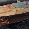 Kundbild Ljusdal soffbord ovalt XL 160 cm - Ek