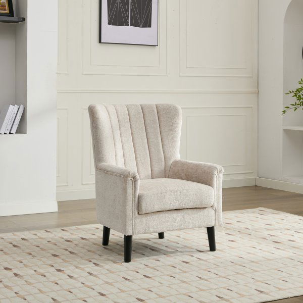 Fauteuil Linnea - Cr�me boucl�