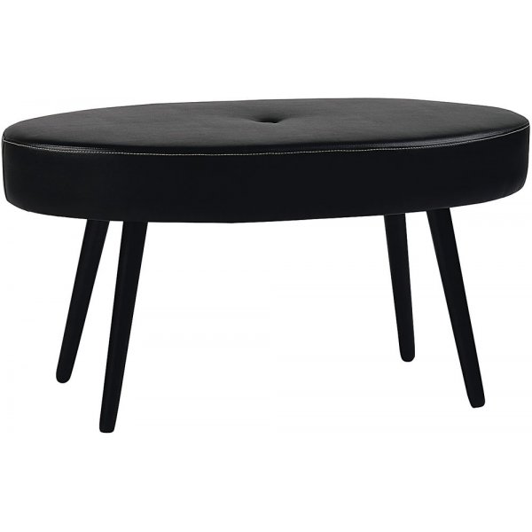 Candy oval pall 90 cm - Svart konstlder