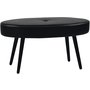 Candy oval pall 90 cm - Svart konstlder