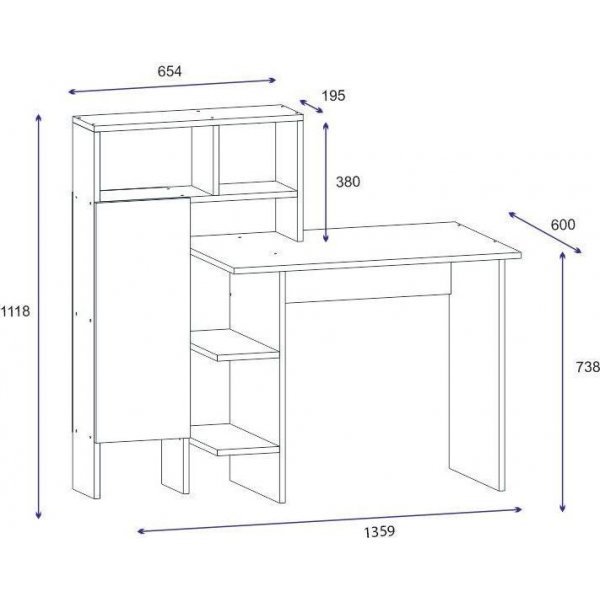 Burma skrivbord 70,5x60 cm - Ek Burma skrivbord 70,5x60 cm - Ek