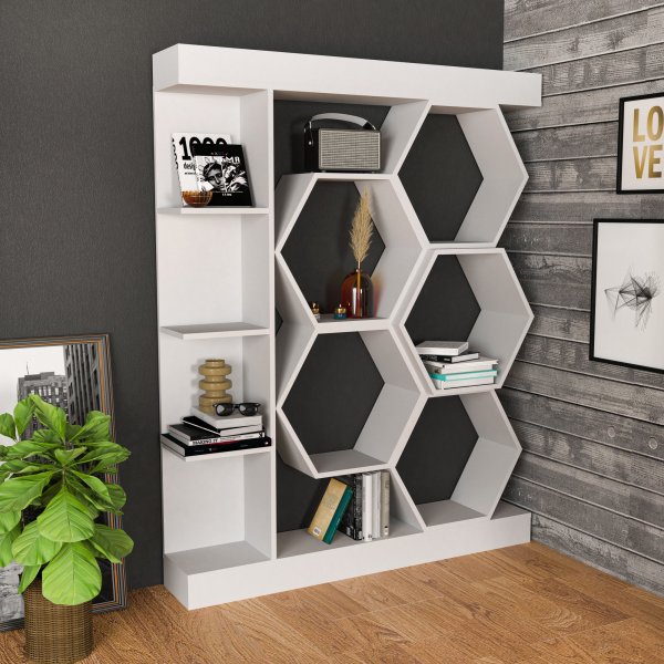 Sueno bokhylla - Vit