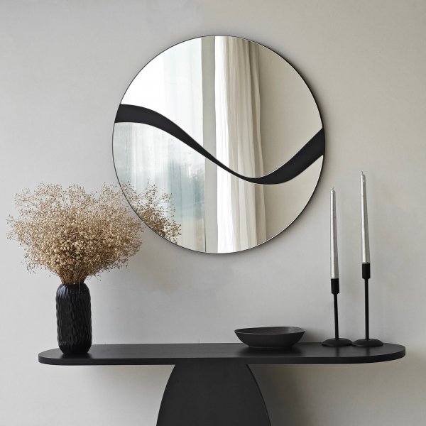 Miroir abstrait 3 - Noir Miroir abstrait 3 - Noir