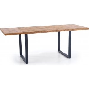 Table  manger Apollo 126-206 cm - Chne/noir