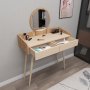 Trucco sminkbord 134 x 37 cm - Furu/beige