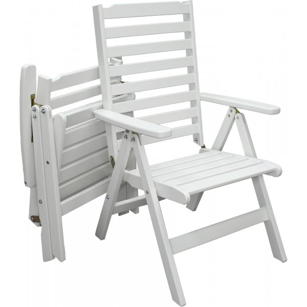 Table de groupe d'extrieur Scottsdale 190 cm avec 6 chaises Bstad - Blanc