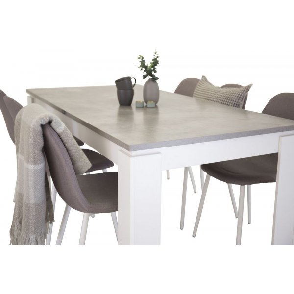 Bridge matstol - Vit/gr