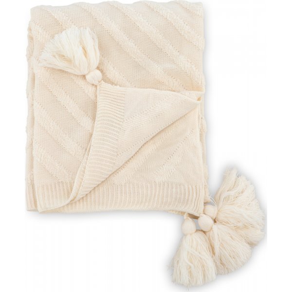 Lo pläd 130x170 cm - Vit Lo pläd 130x170 cm - Vit