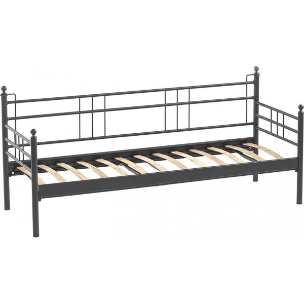 Canap d'extrieur 3 places Manyas - Noir/fum + Dtachant pour meubles