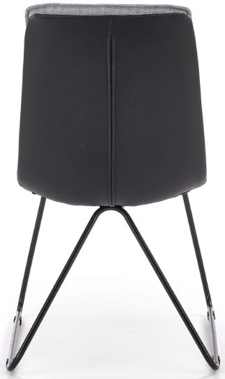 Chaise de salle à manger Veronika - Gris clair/noir (Tissu/PU) Chaise de salle à manger Veronika - Gris clair/noir (Tissu/PU)