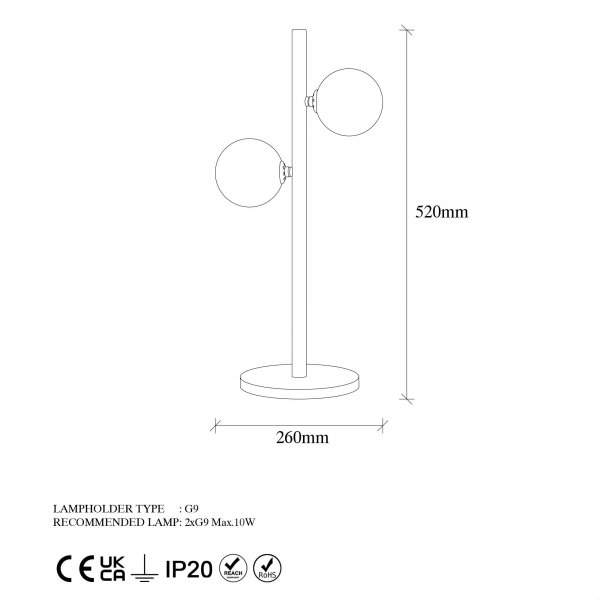 Lampe à poser Domino - Vintage Lampe à poser Domino - Vintage