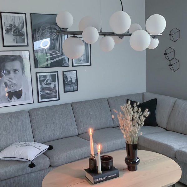 Molekyl taklampa - Tenn/vit Molekyl taklampa - Tenn/vit