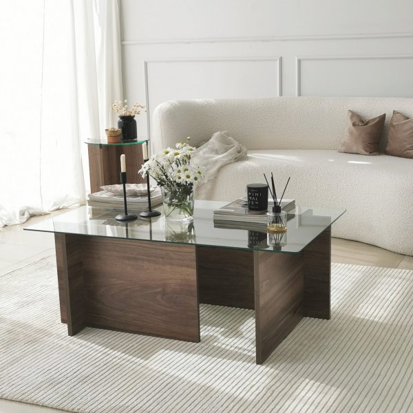 Table basse Escape 105x65 cm - Noyer Table basse Escape 105x65 cm - Noyer