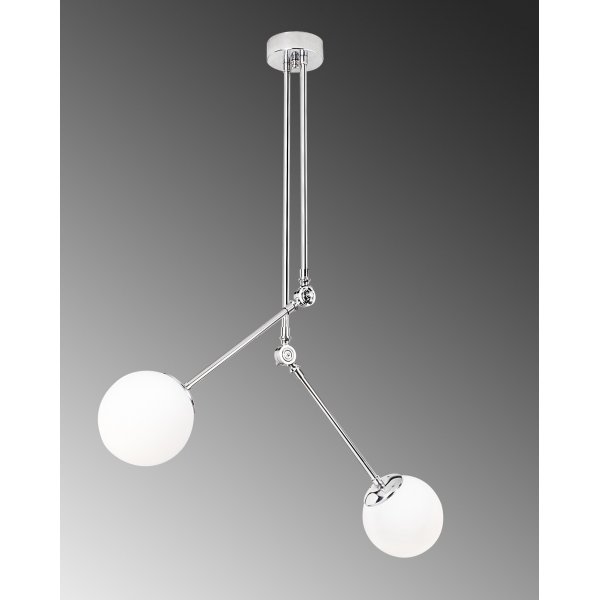 Plafonnier Cambaz 3451 - Chrome/blanc
