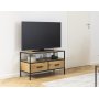 Seaford mediabänk 90 cm - Svart