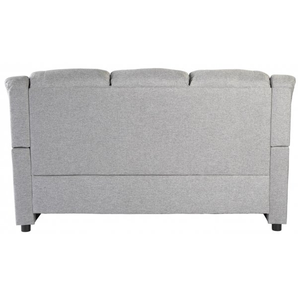 Vera 3-sits soffa i grått tyg + Möbeltassar Vera 3-sits soffa i grått tyg + Möbeltassar