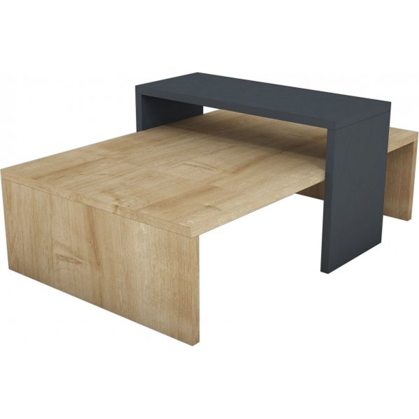 Glow soffbord 80 x 50 cm - Safir/antracit Glow soffbord 80 x 50 cm - Safir/antracit